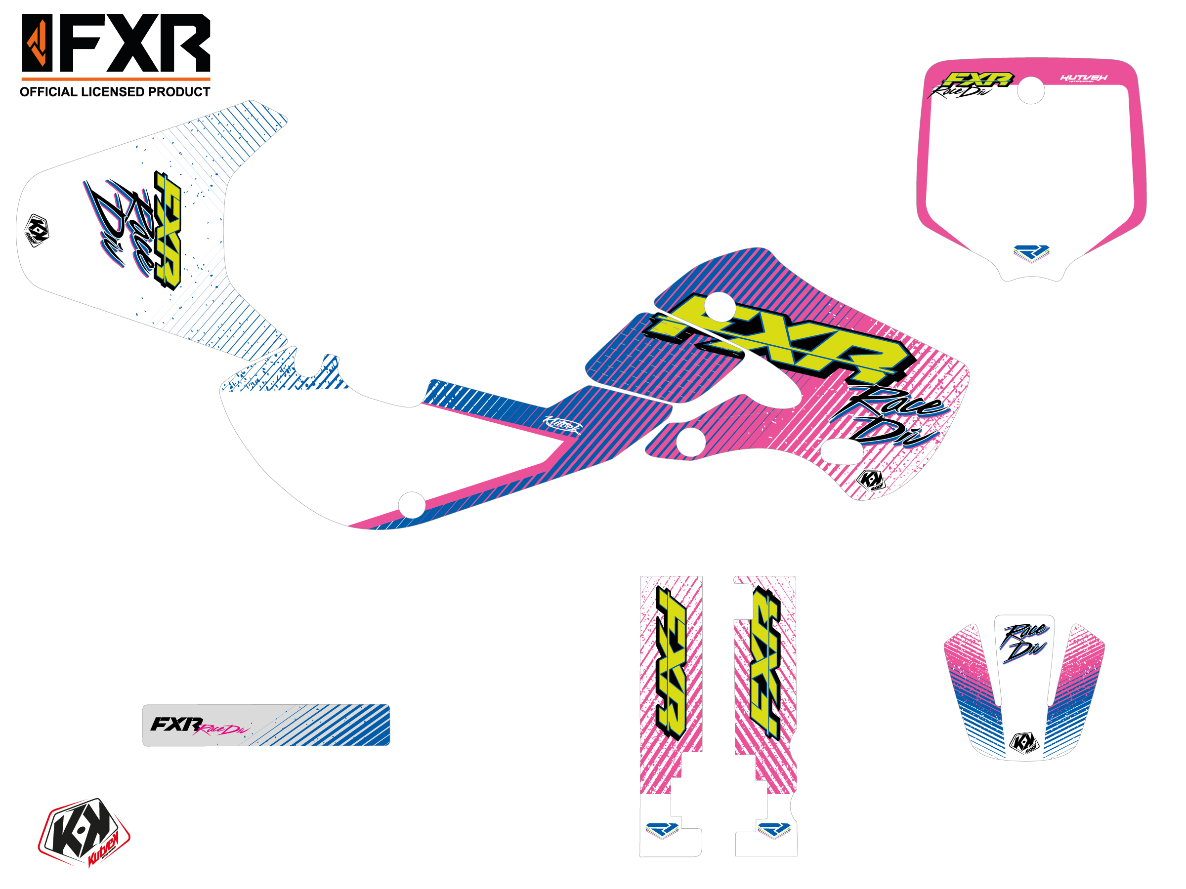 Kawasaki Kx 65 Dirt Bike Fxr Retro Graphic Kit