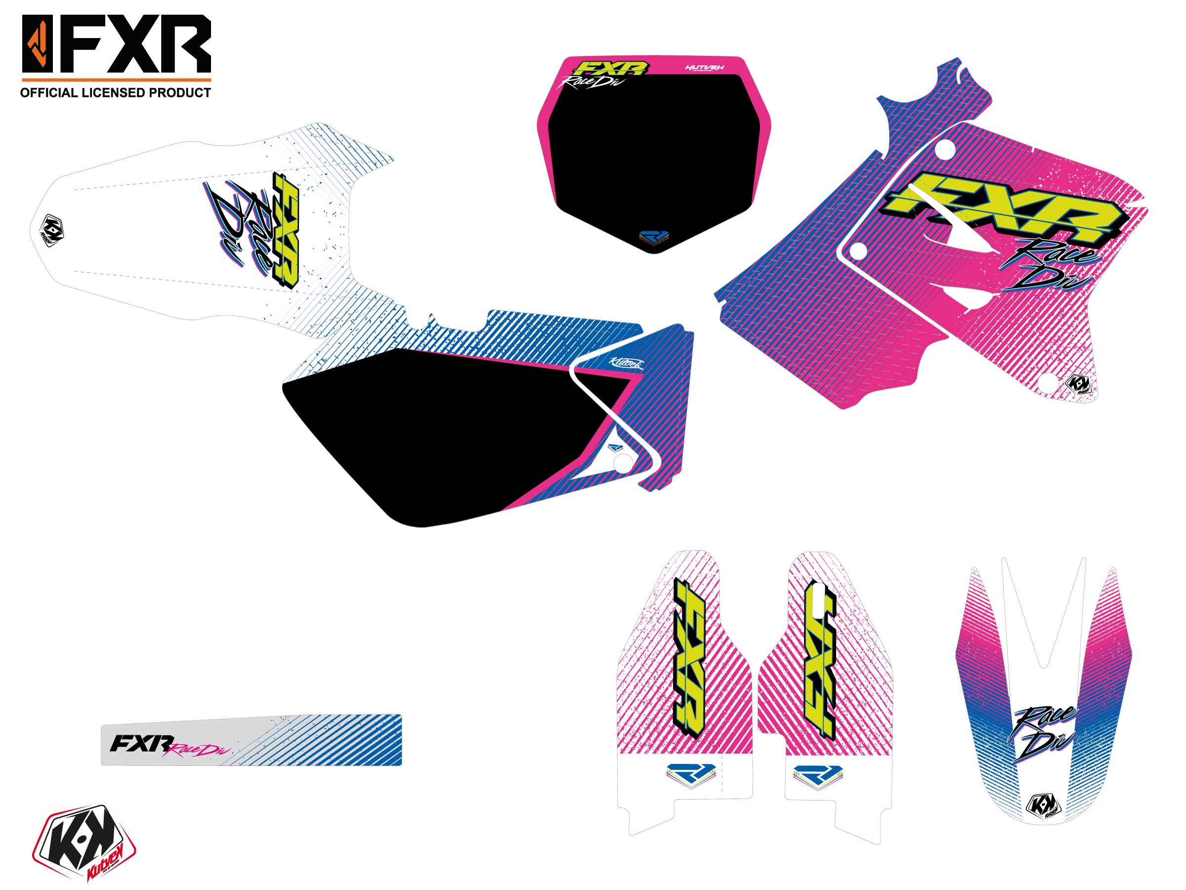 Suzuki Rm 125 Dirt Bike Fxr Retro Graphic Kit