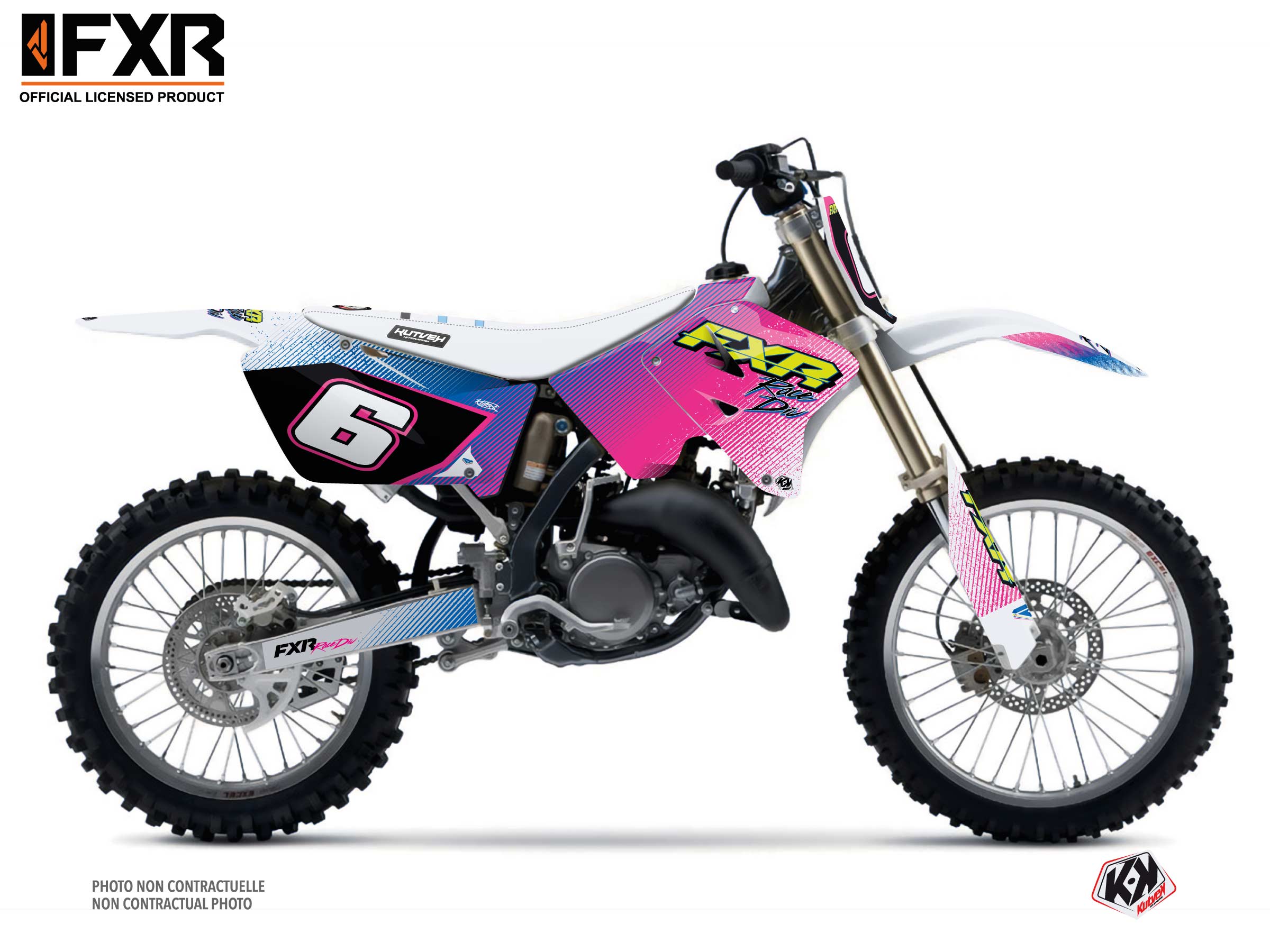 Suzuki Rm 125 Dirt Bike Fxr Retro Graphic Kit