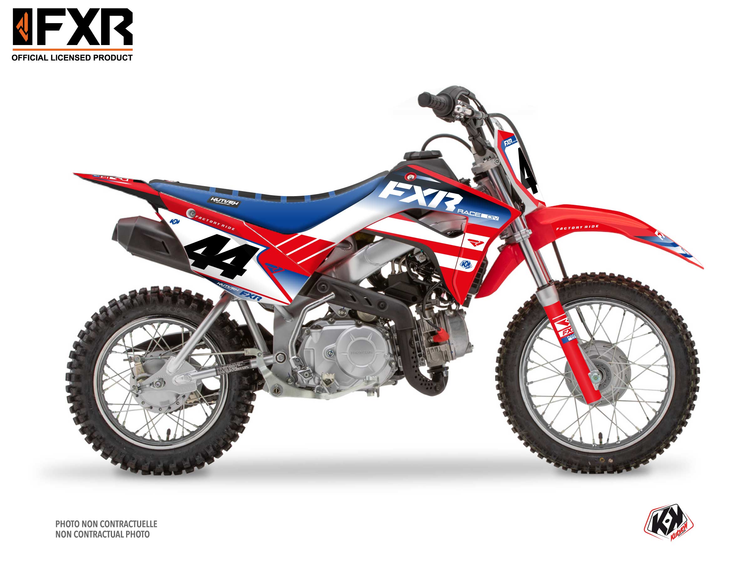 Kit Déco Motocross Fxr Revo Honda Crf 110 F Rouge