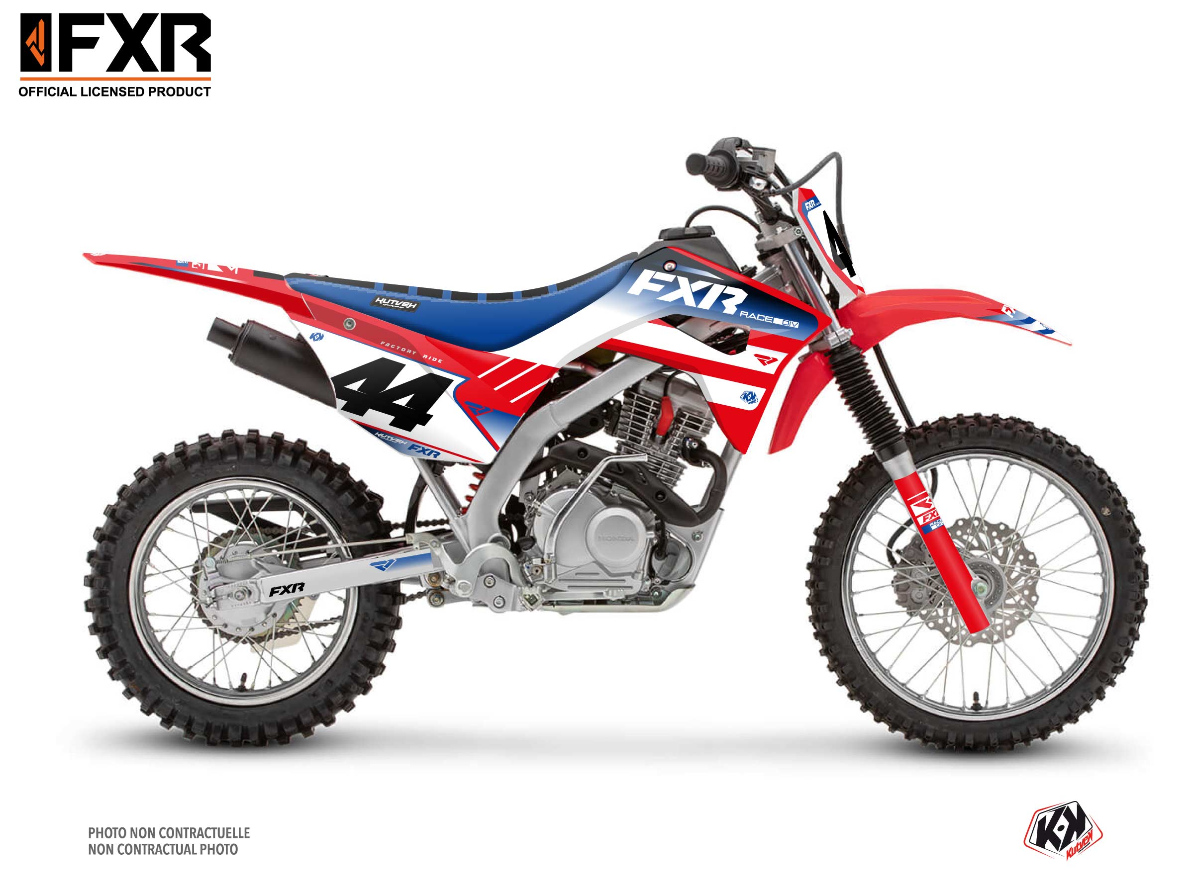 Honda Crf 125 F Dirt Bike Fxr Revo Graphic Kit Red