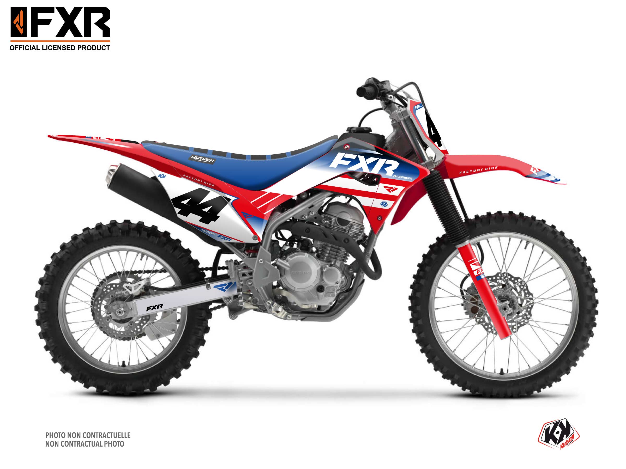 Kit Déco Motocross Fxr Revo Honda Crf 250 F Rouge