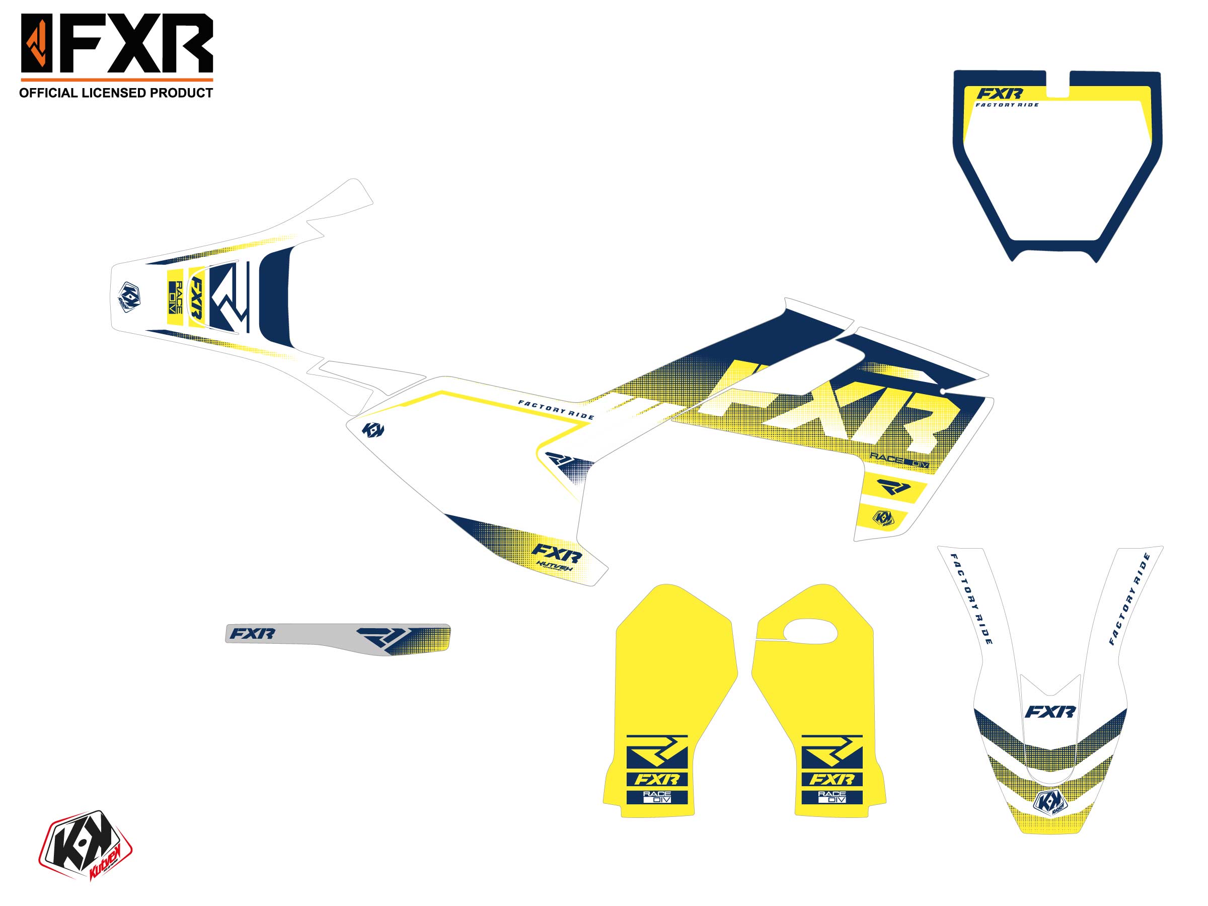 Husqvarna Ee 5 Dirt Bike Fxr Revo Graphic Kit White