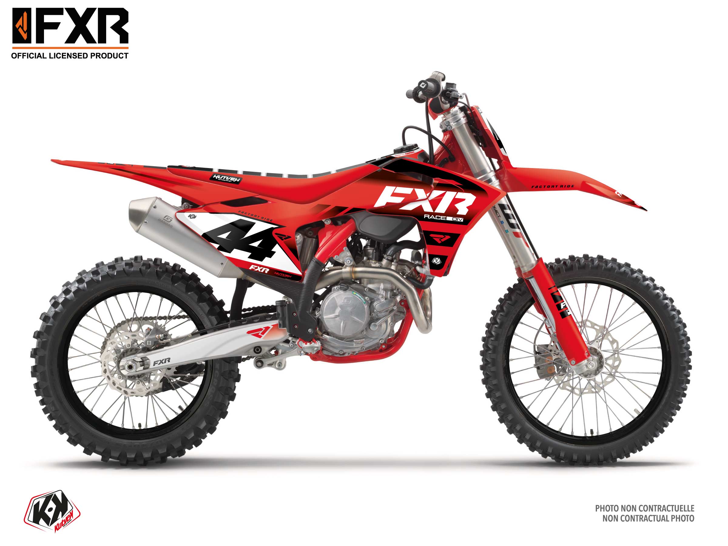 Kit Déco Motocross Fxr Revo Gasgas Ex 300 Rouge