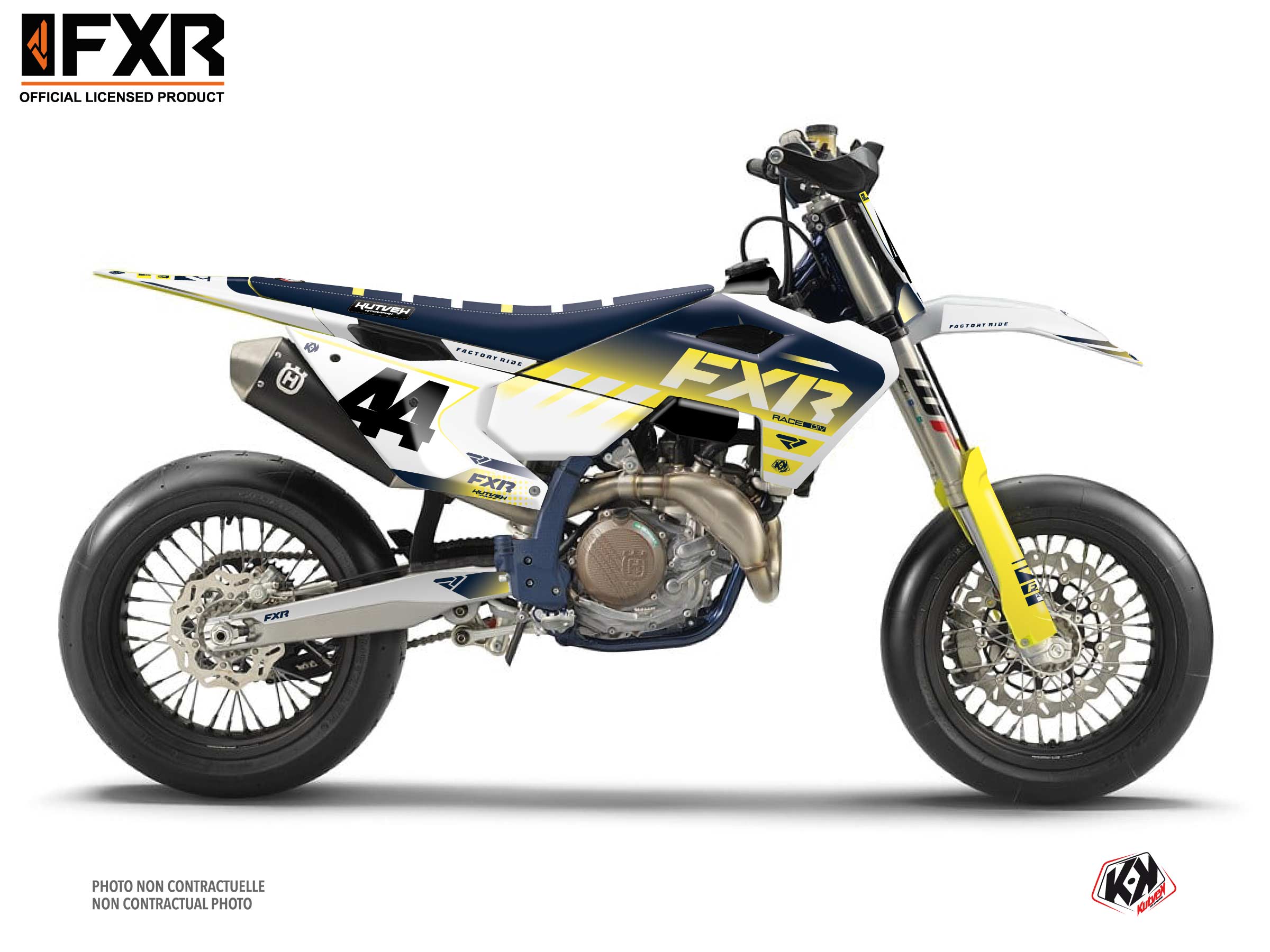 Kit Déco Motocross Fxr Revo Husqvarna Fs 450 Blanc