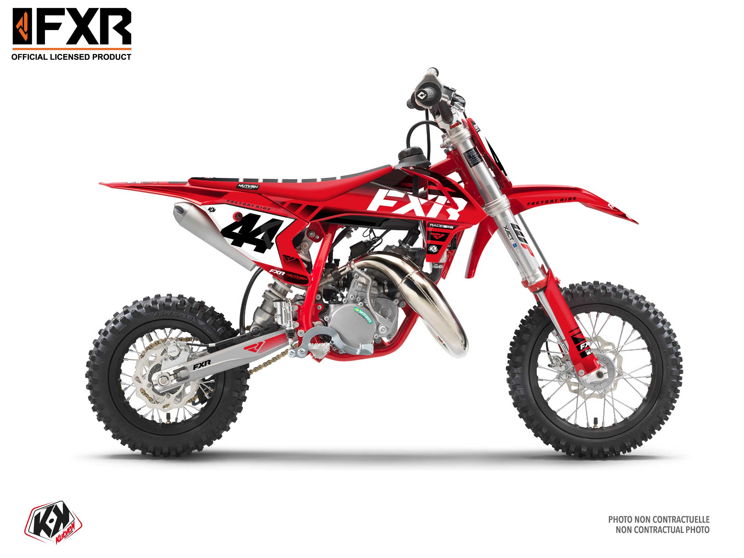 Kit Déco Motocross Fxr Revo Gasgas Mc 50 Rouge