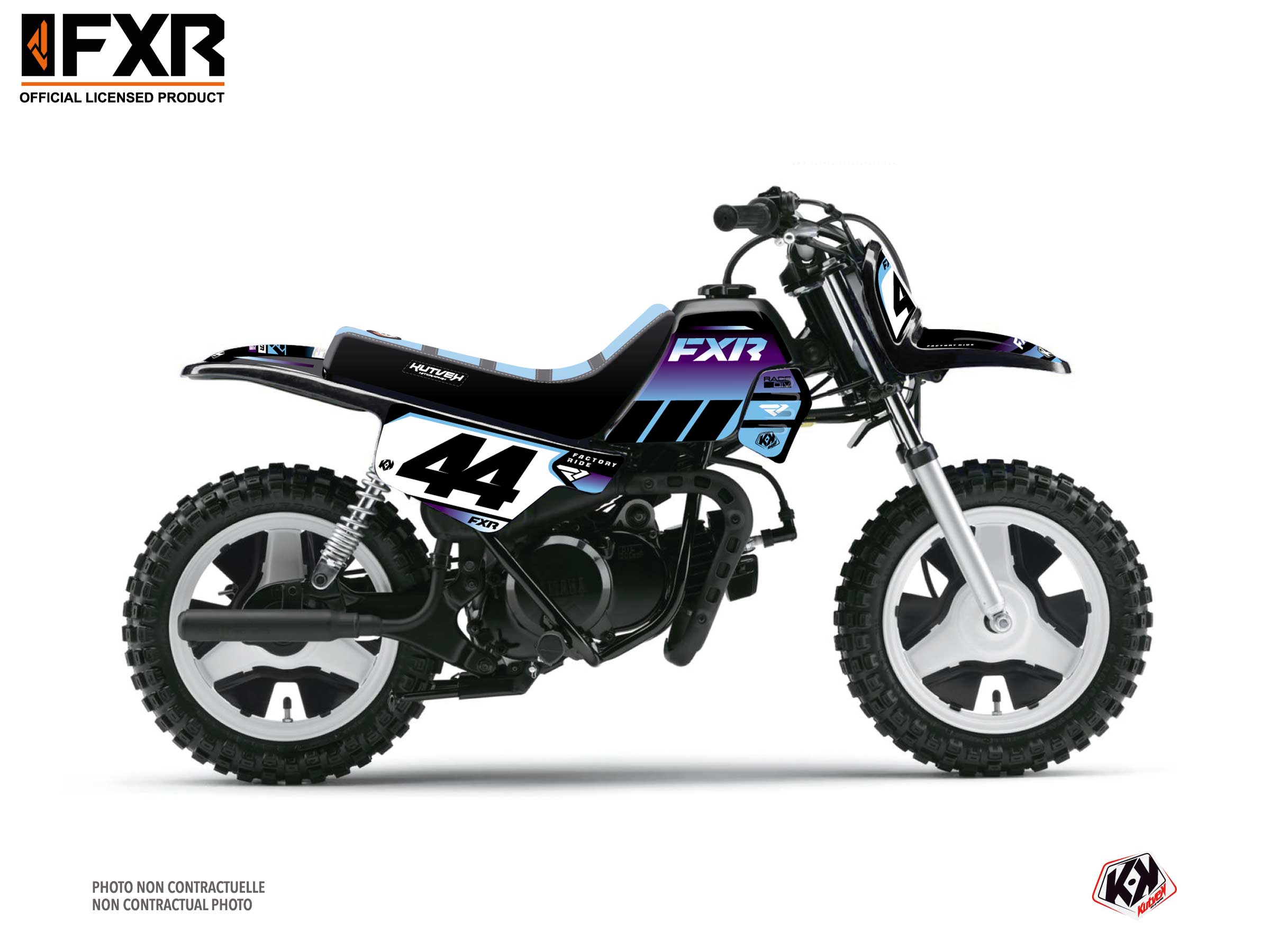 Kit Déco Motocross Fxr Revo Yamaha Pw 50 Violet