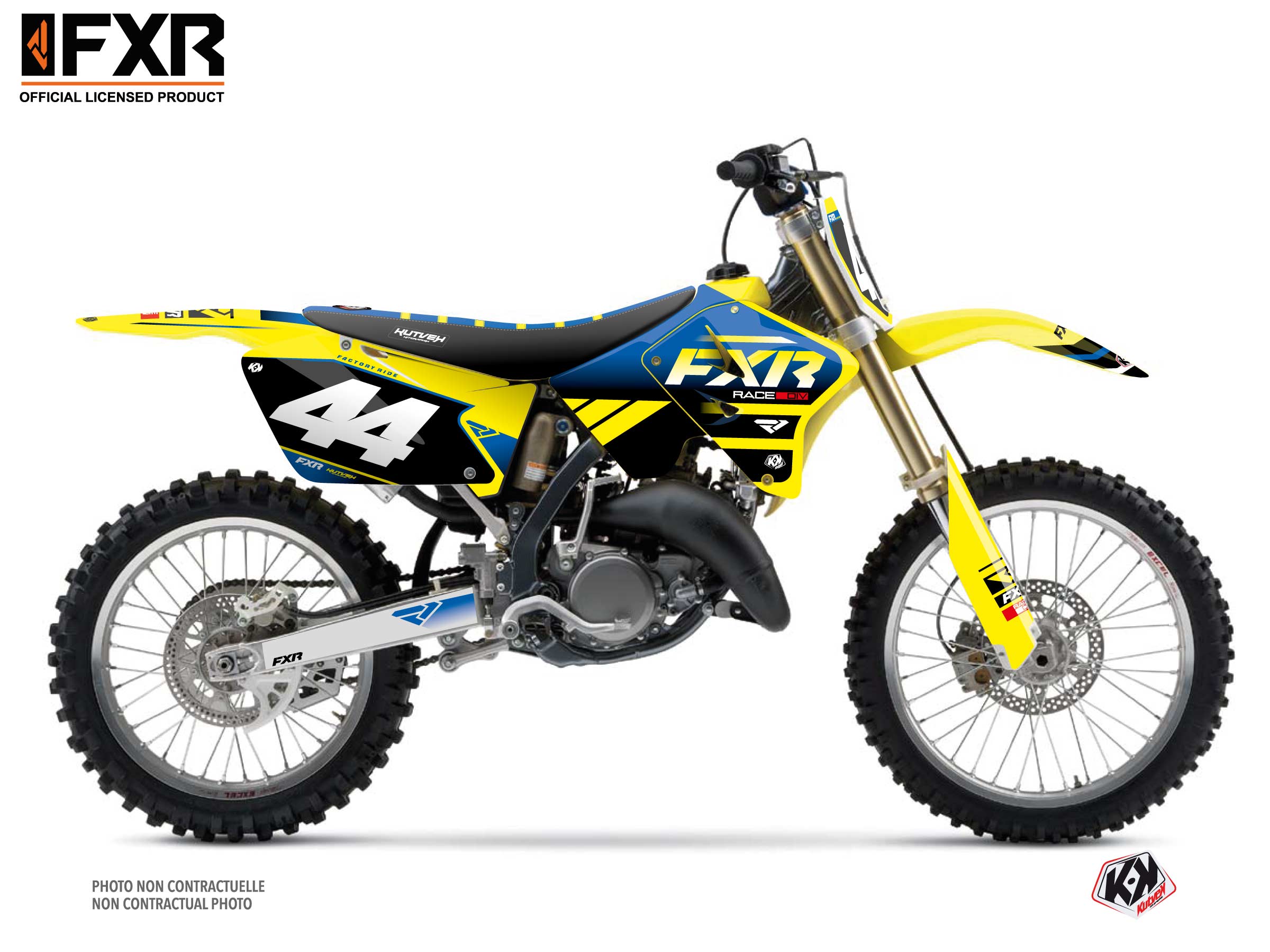 Kit Déco Motocross Fxr Revo Suzuki Rm 125 Jaune