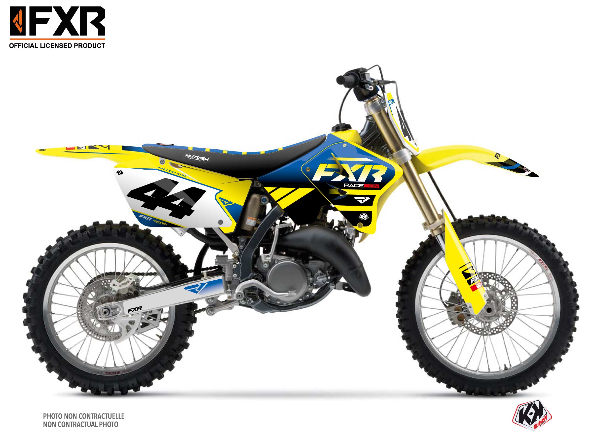 Kit Déco Motocross Fxr Revo Suzuki Rm 250 Jaune