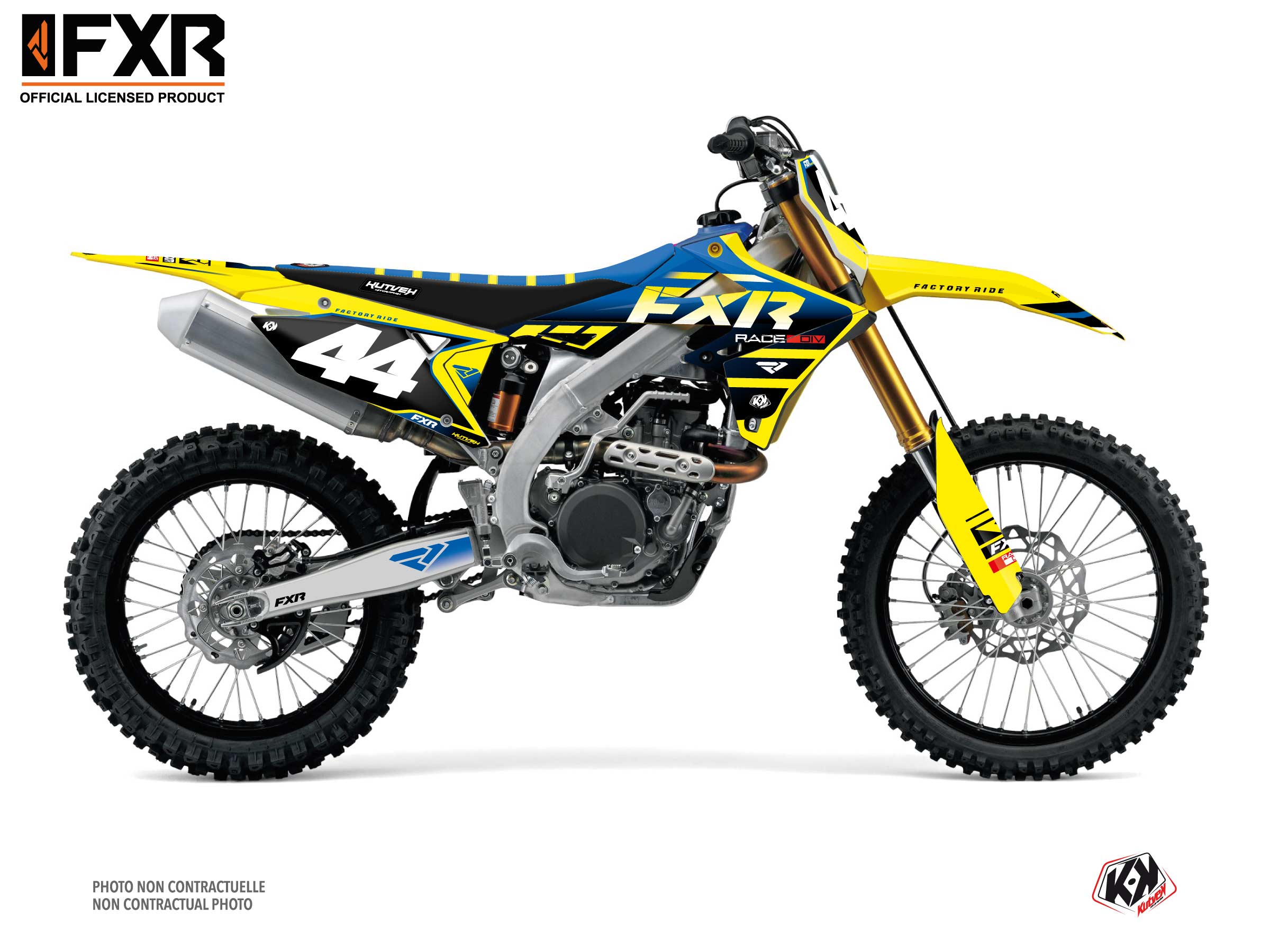 Kit Déco Motocross Fxr Revo Suzuki Rm-z 250 Jaune