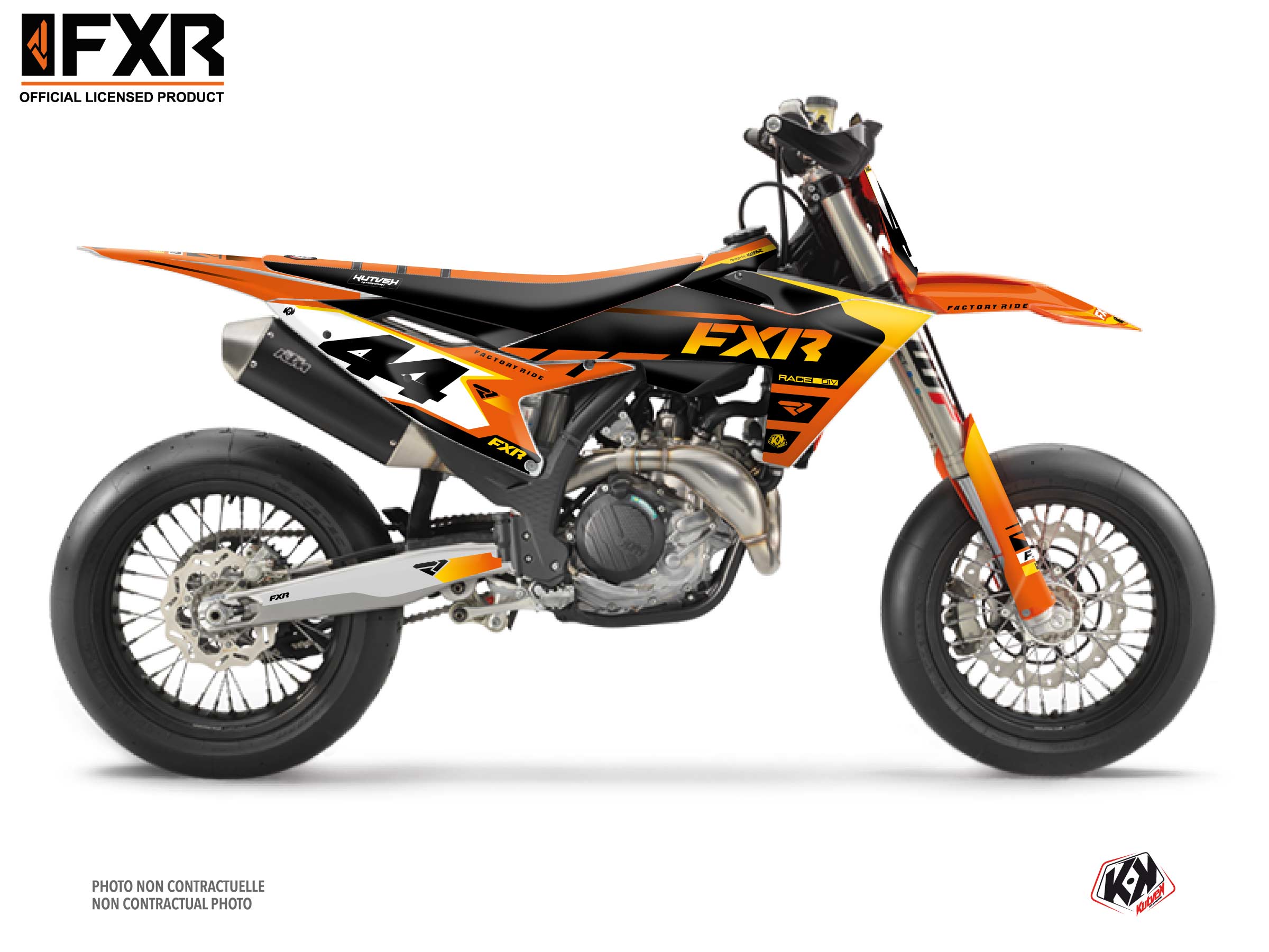 Kit Déco Motocross Fxr Revo Ktm Smr 450 Orange