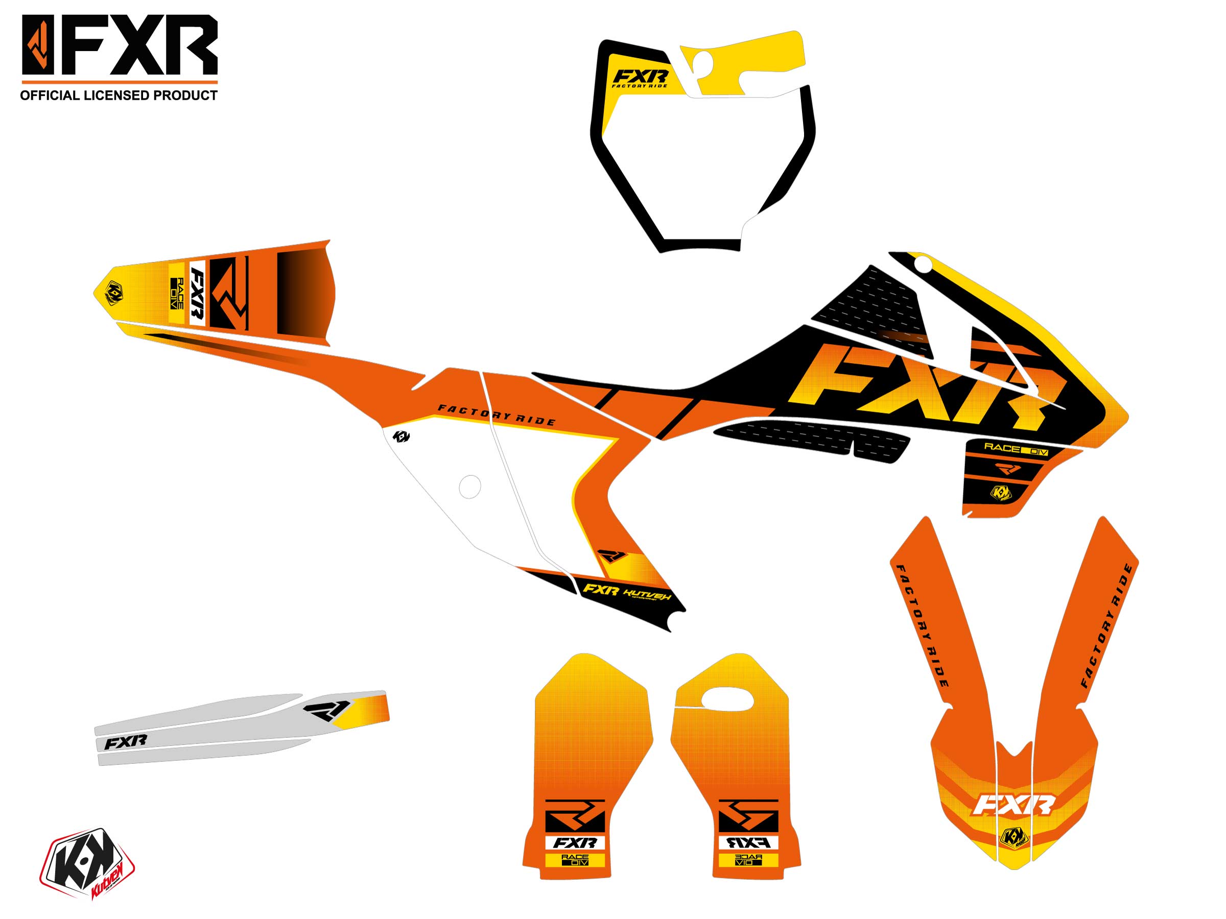 Ktm Sx 65 Dirt Bike Fxr Revo Graphic Kit Orange