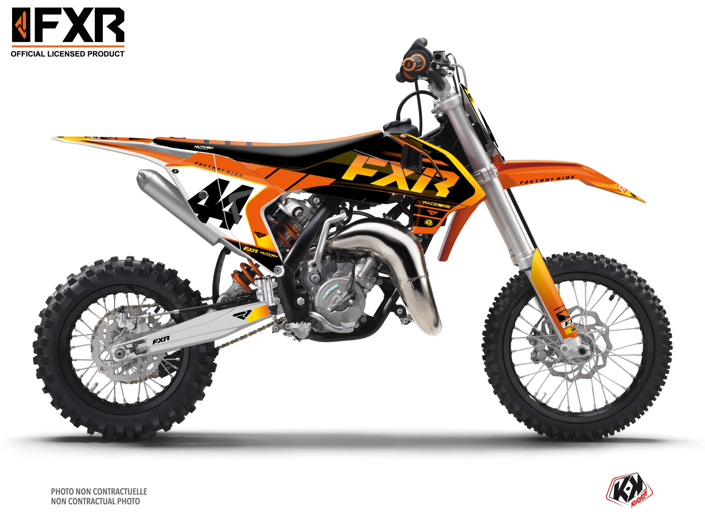 Kit Déco Motocross Fxr Revo Ktm Sx 65 Orange