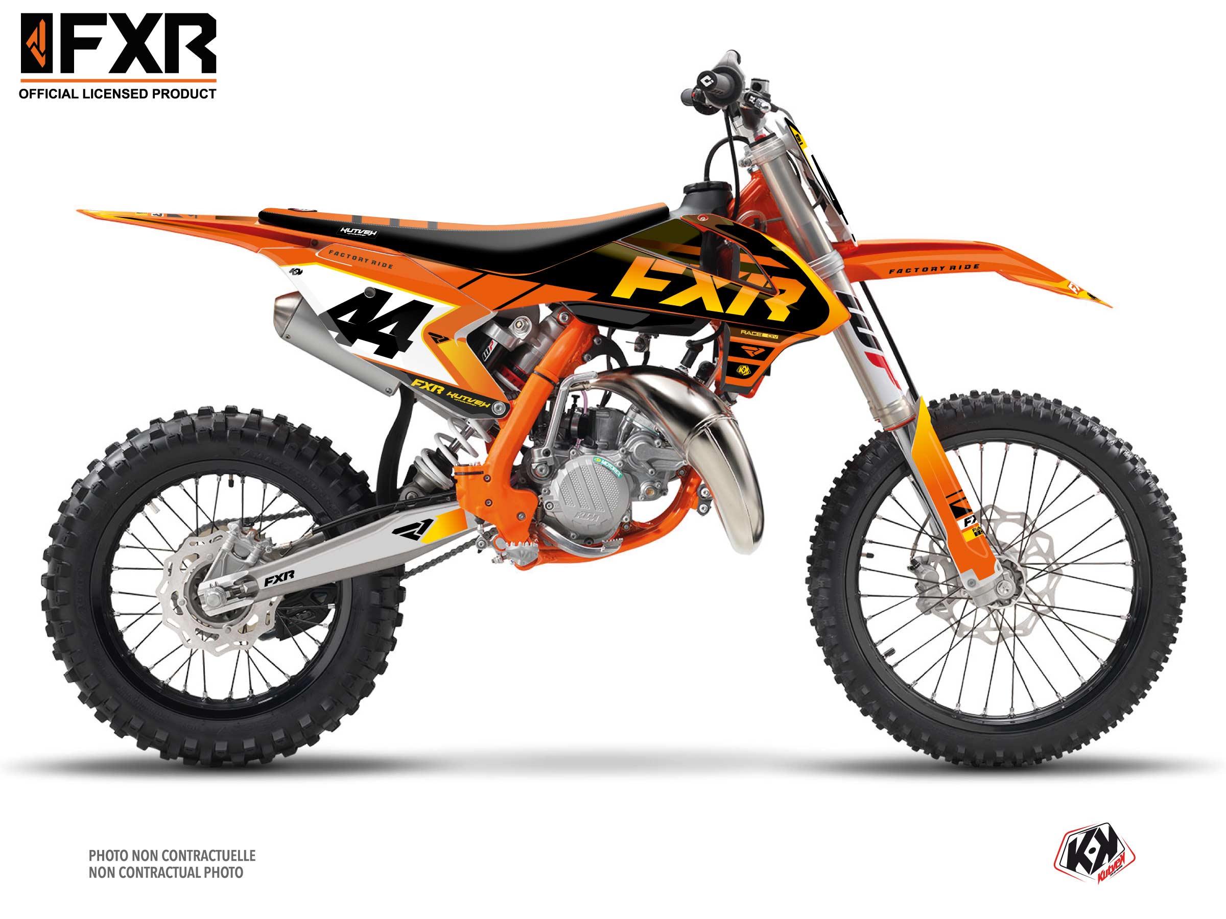 Kit Déco Motocross Fxr Revo Ktm Sx 85 Orange