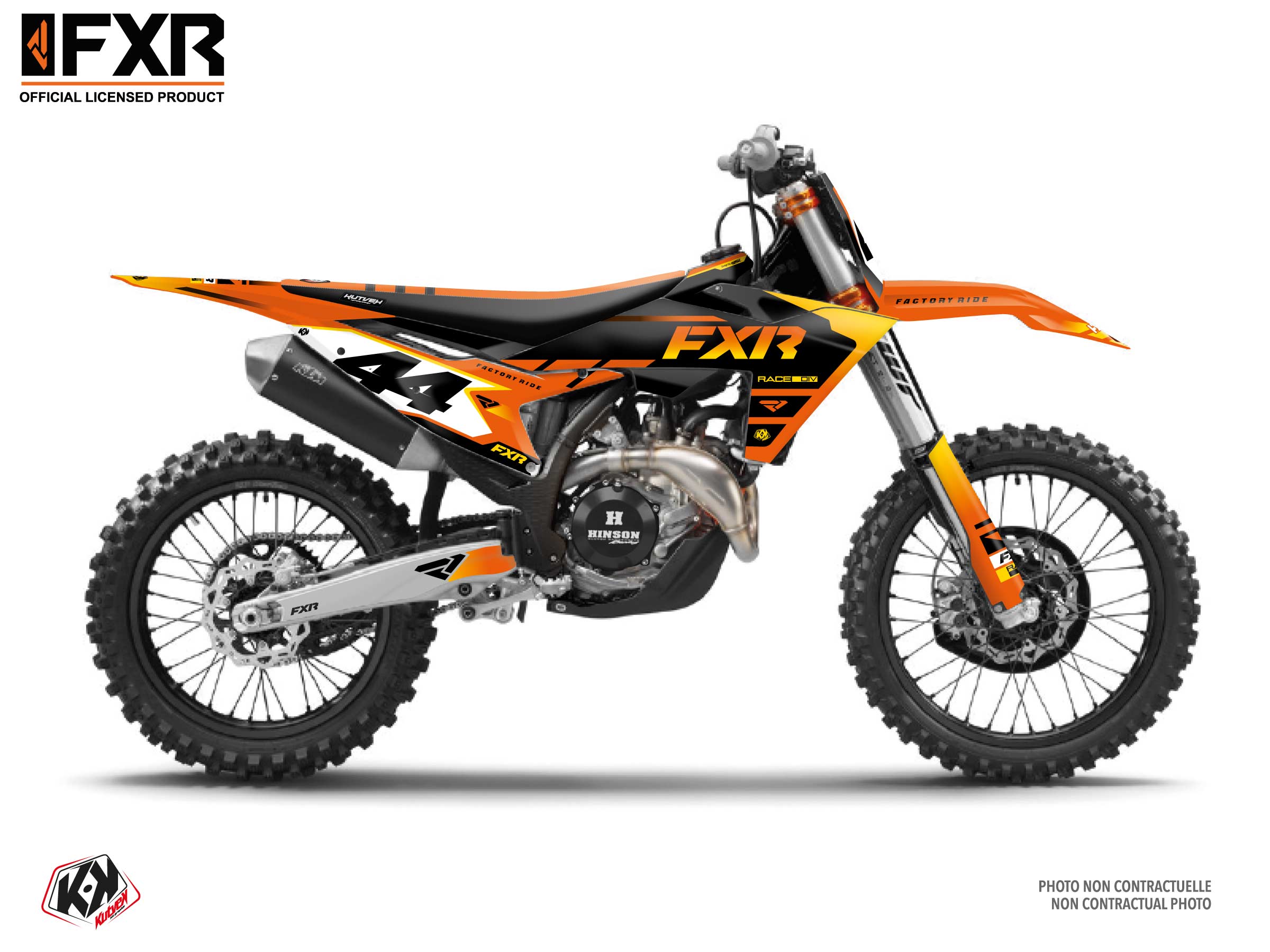 Kit Déco Motocross Fxr Revo Ktm Sx 350 F Orange