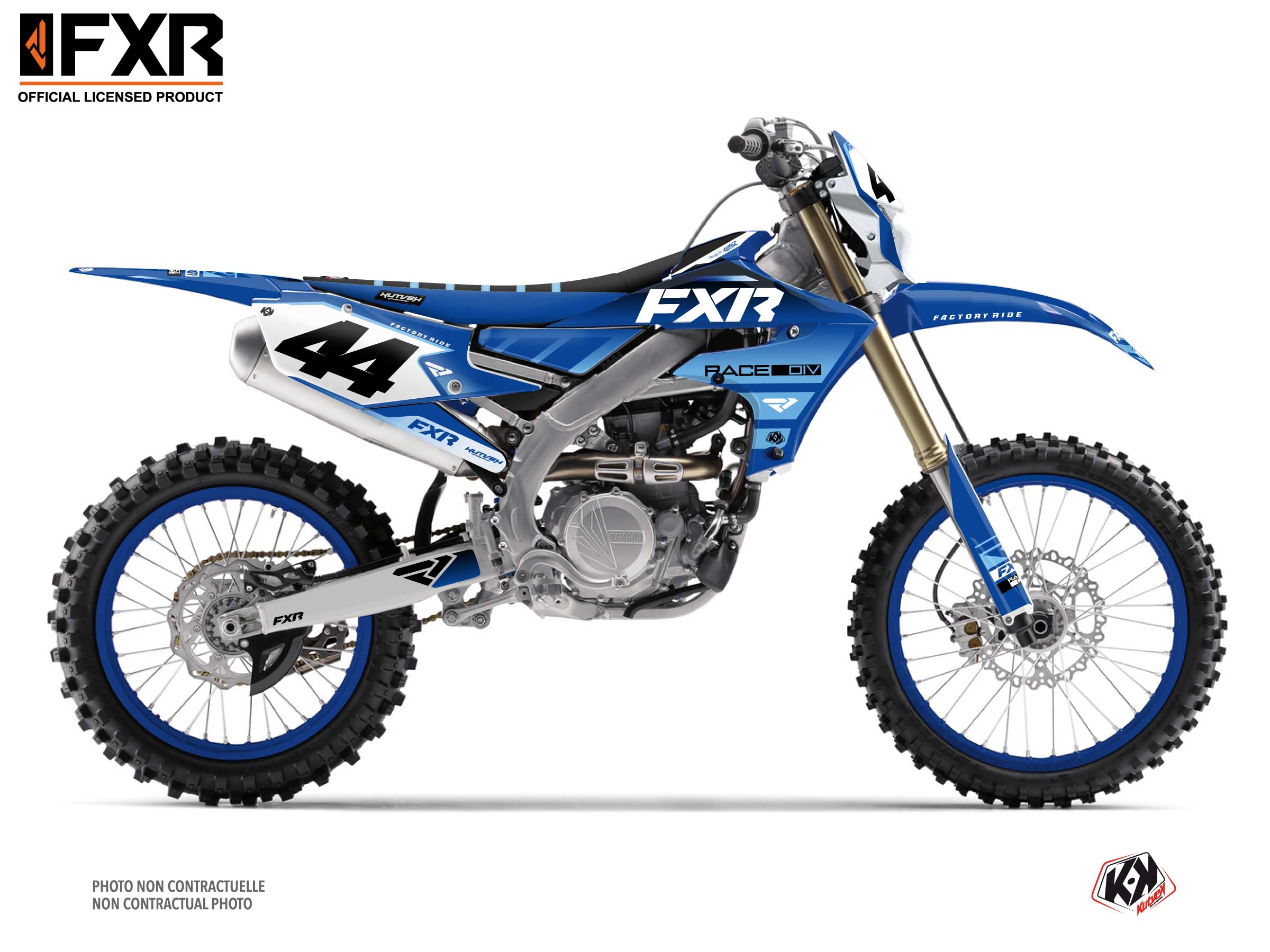 Kit Déco Motocross Fxr Revo Yamaha Wr 250 F Bleu