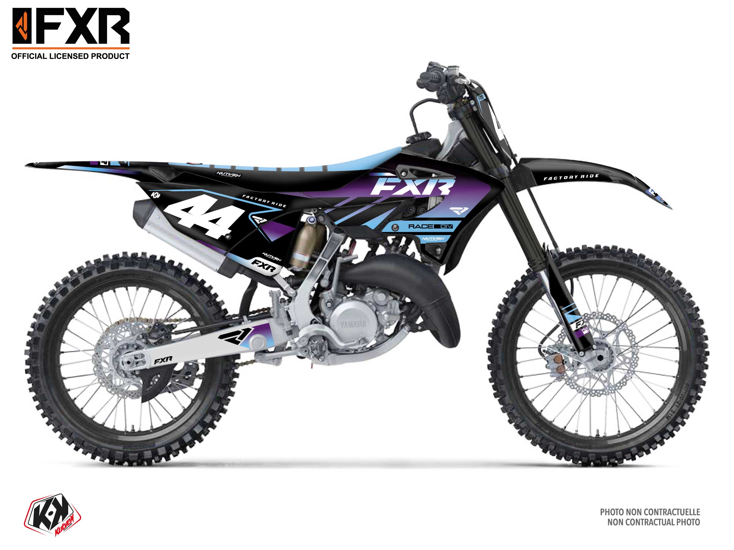 Kit Déco Motocross Fxr Revo Yamaha Yz 125 Violet