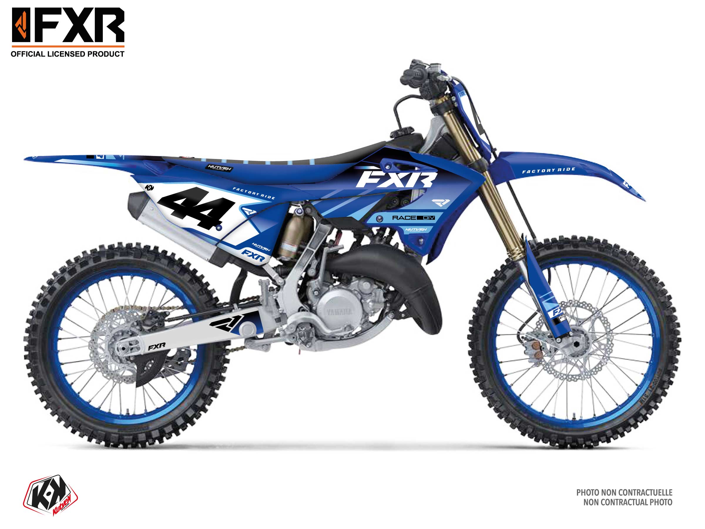 Kit Déco Motocross Fxr Revo Yamaha Yz 250 Bleu