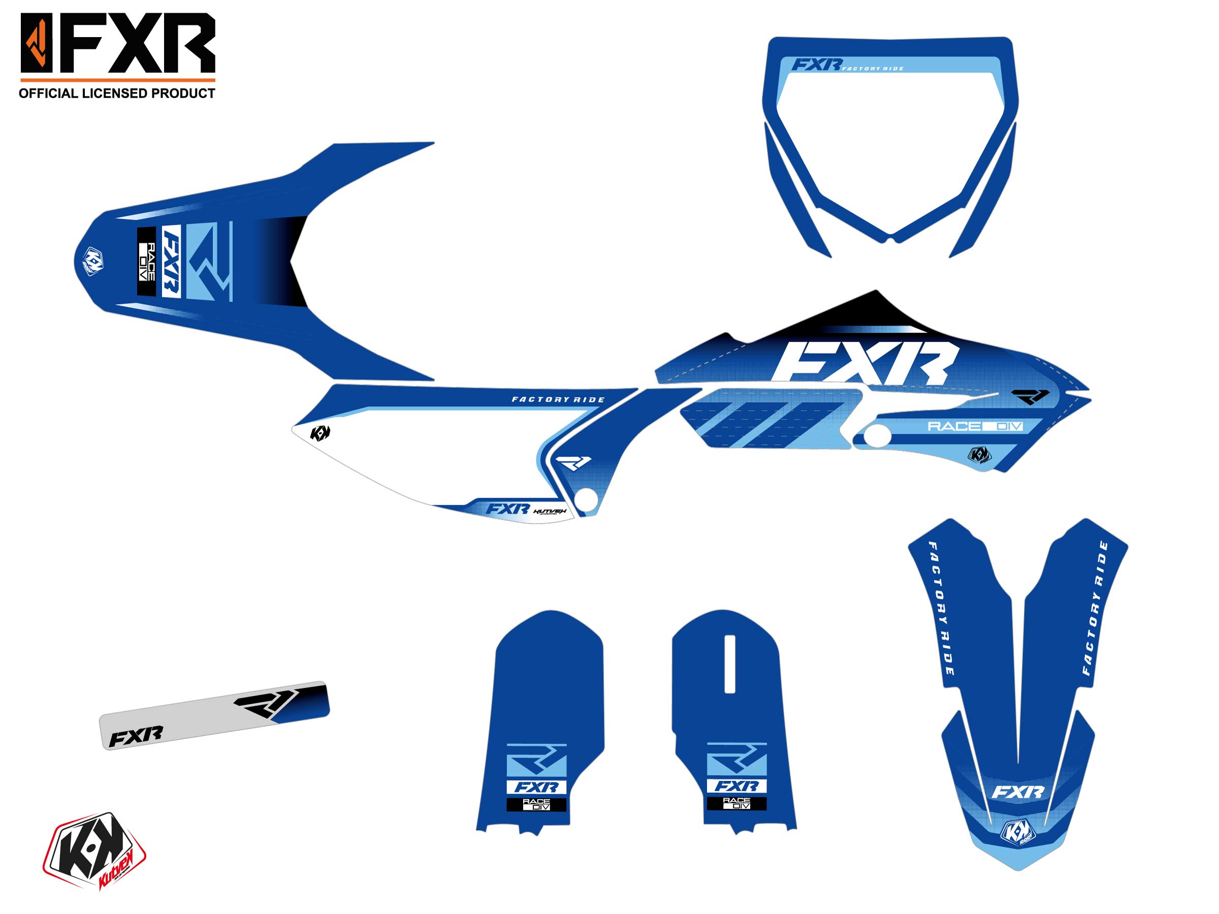 Yamaha Yz 65 Dirt Bike Fxr Revo Graphic Kit Blue