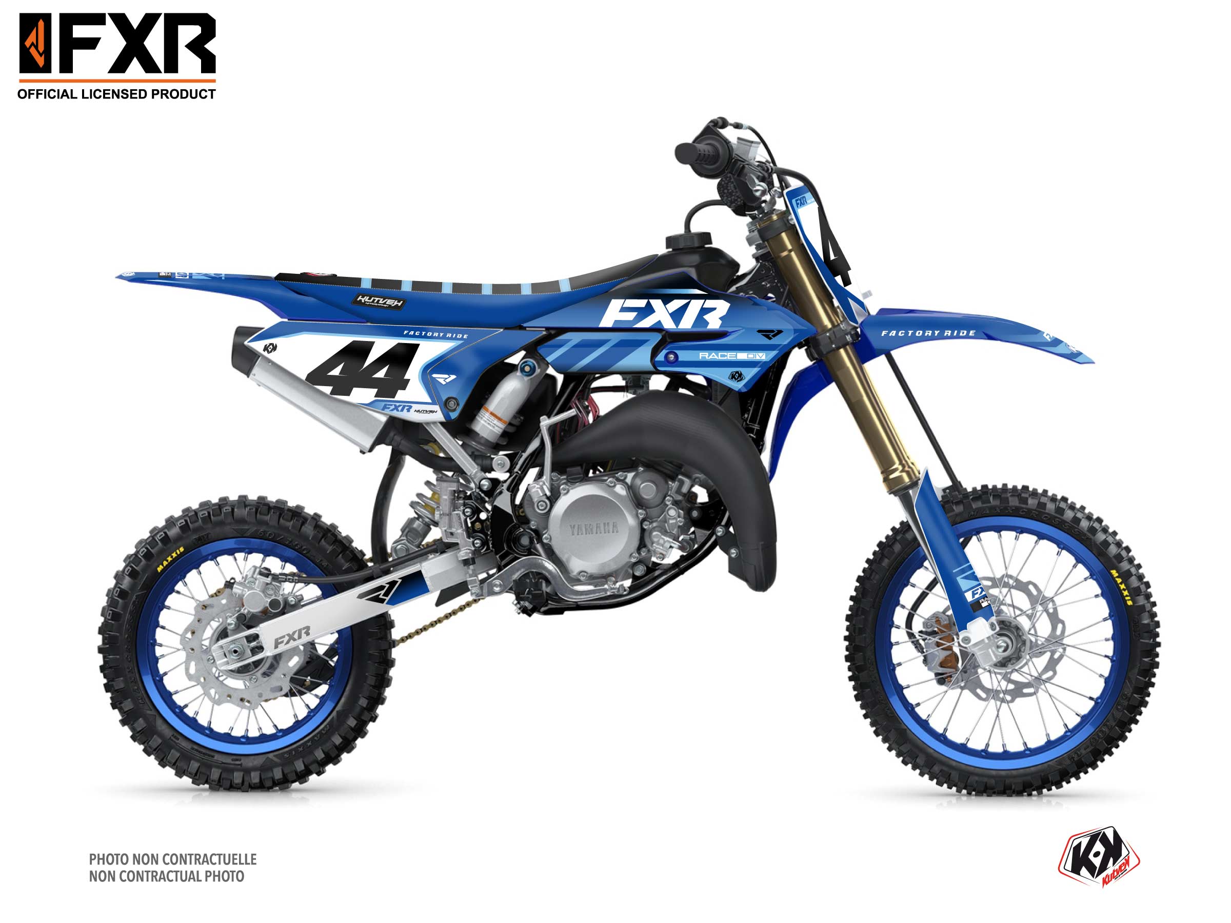 Kit Déco Motocross Fxr Revo Yamaha Yz 65 Bleu