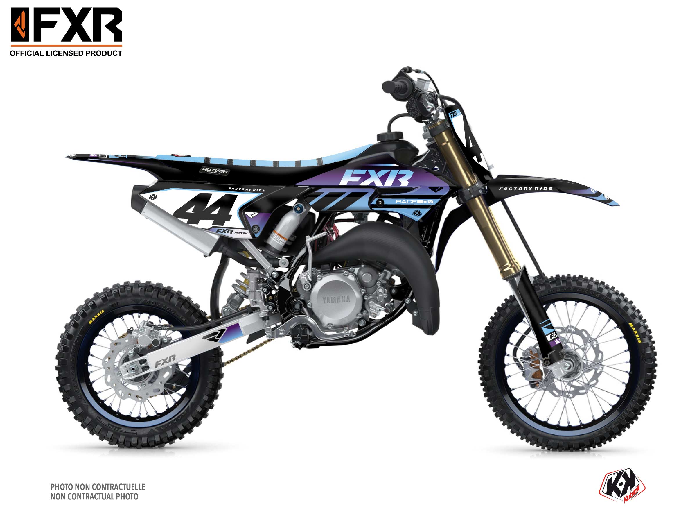 Kit Déco Motocross Fxr Revo Yamaha Yz 65 Violet