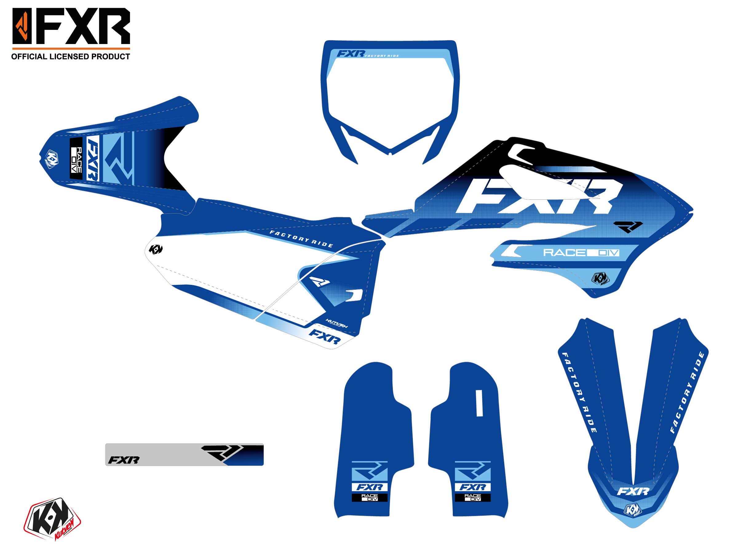 Kit Déco Motocross Fxr Revo Yamaha Yz 85 Bleu