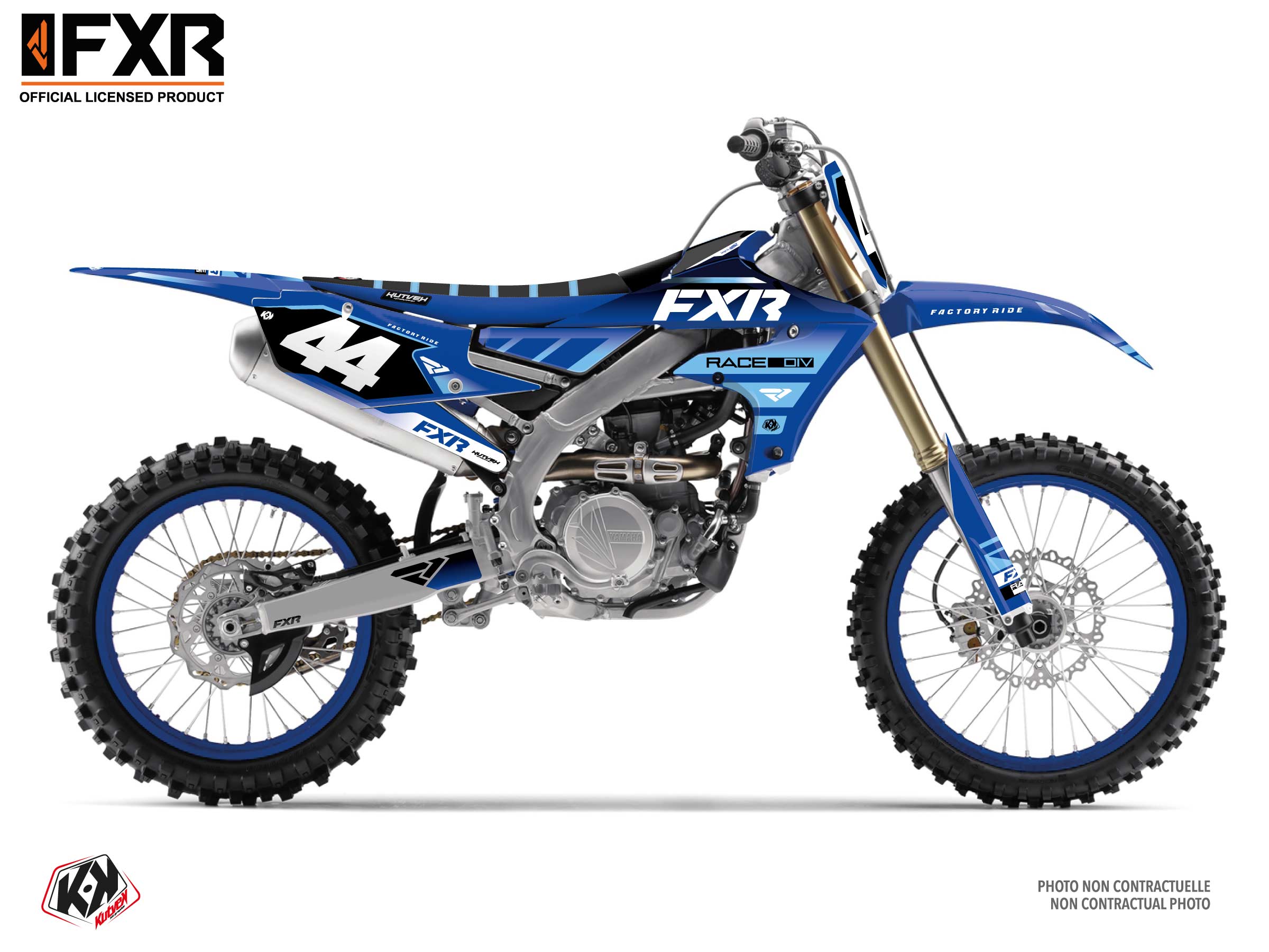 Kit Déco Motocross Fxr Revo Yamaha Yz 250 F Bleu