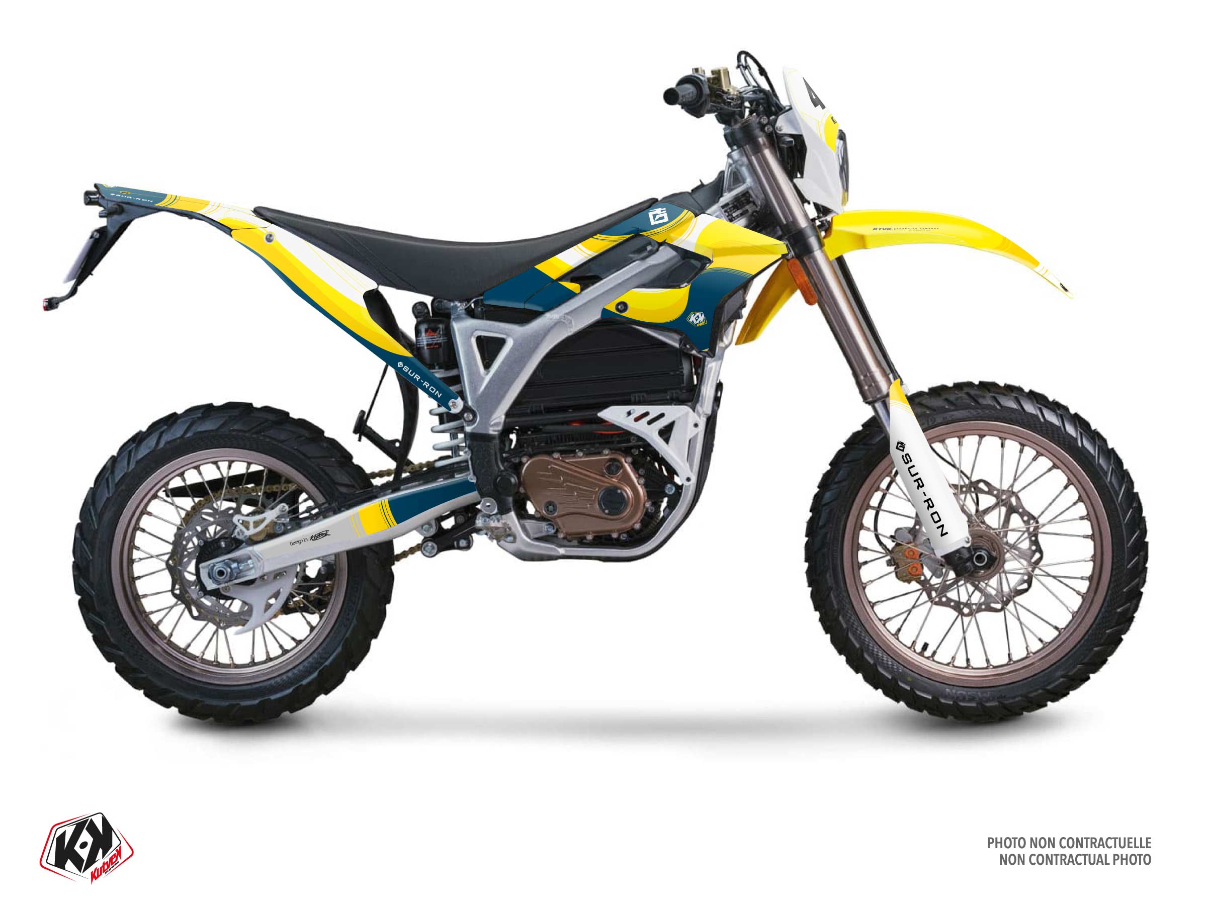 Kit Déco Motocross Ribbon Sur-ron Storm-bee Enduro Bleu