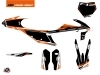 KTM 125 SX Dirt Bike Rift Graphic Kit Black Orange 