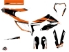 KTM 250 FREERIDE Dirt Bike Rift Graphic Kit Black Orange