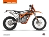 KTM 250 FREERIDE Dirt Bike Rift Graphic Kit Orange Black