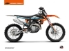 Kit Déco Moto Cross Rift KTM 250 SX Orange Bleu