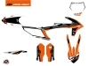 KTM 250 SX Dirt Bike Rift Graphic Kit Orange Black 