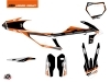 KTM 300 XC Dirt Bike Rift Graphic Kit Black Orange 