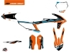 KTM 300 XC Dirt Bike Rift Graphic Kit Orange Blue