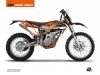 Kit Déco Moto Cross Rift KTM 350 FREERIDE Noir Orange