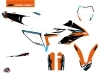 KTM 350 FREERIDE Dirt Bike Rift Graphic Kit Orange Blue