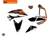 KTM 450-525 SX ATV Rift Graphic Kit Black Orange