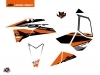 KTM 450-525 SX ATV Rift Graphic Kit Orange Black