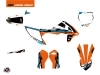 KTM 50 SX Dirt Bike Rift Graphic Kit Orange Blue