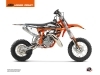 Kit Déco Moto Cross Rift KTM 50 SX Orange Noir