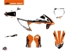 KTM 50 SX Dirt Bike Rift Graphic Kit Orange Black