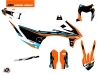 Kit Déco Moto Rift KTM 690 ENDURO R Orange Bleu