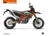Kit Déco Moto Rift KTM 690 SMC R Orange Bleu