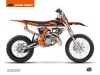 Kit Déco Moto Cross Rift KTM 85 SX Noir Orange 