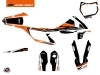 KTM 85 SX Dirt Bike Rift Graphic Kit Black Orange 