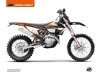 KTM EXC-EXCF Dirt Bike Rift Graphic Kit Black Orange