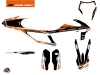 KTM EXC-EXCF Dirt Bike Rift Graphic Kit Black Orange