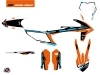 KTM EXC-EXCF Dirt Bike Rift Graphic Kit Orange Blue