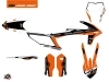 KTM EXC-EXCF Dirt Bike Rift Graphic Kit Orange Black